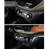YOUTOOCAR Carbon Fiber Pattern Interior Air Conditioning Button Panel Cover