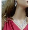 AN SHU Rhinestone Necklace Earrings Set Earrings Set Wedding Wedding
