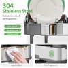 Expandable Dish Drying Rack,Foldable 304 Stainless Steel Dish Rack with