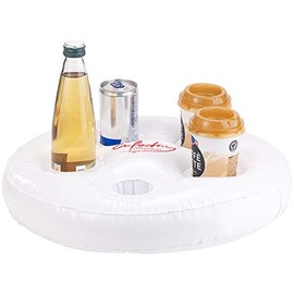 infactory Pool Tray: Inflatable Swimming Drink Holder, 5 Brackets, Diameter 5.5 cm Each (Inflatable Tray for Pool)