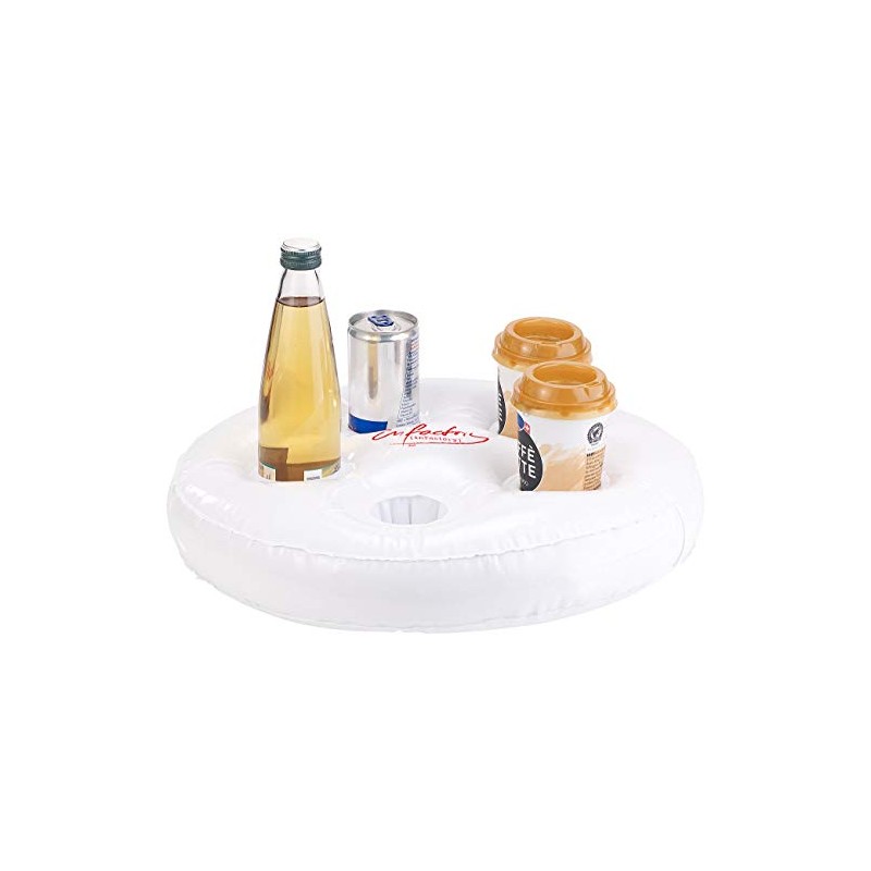 infactory Pool Tray: Inflatable Swimming Drink Holder, 5 Brackets, Diameter