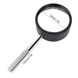 Oumefar Magnifying Glass, 10X Portable Magnifier Glass for Reading, High Presision Professional 10X Handheld Magnifying Glass for Identification Indoor