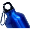 Aluminium Drinking Water Bottle with Screw cap and Carabiner, 400ml