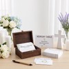 Kryndle Funeral Favours, 100 Pcs Funeral Memory Cards, Brown
