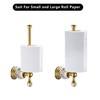 BATHSIR Crystal Toilet Paper Holder, Gold Toilet Roll Holder Modern