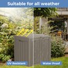 Decksplore 45 Gallon Resin Deck Box, Waterproof Outdoor Storage Bin