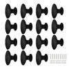 GOTRUST 15PCS Black Drawer Knobs 30mm, Cabinet Door Knobs Black
