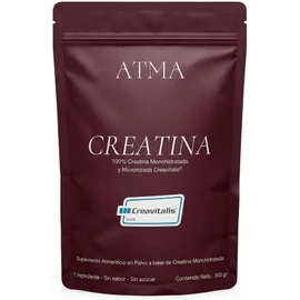 ATMA Creatina Monohidratada 300g Pura Creavitalis® 60 Porciones