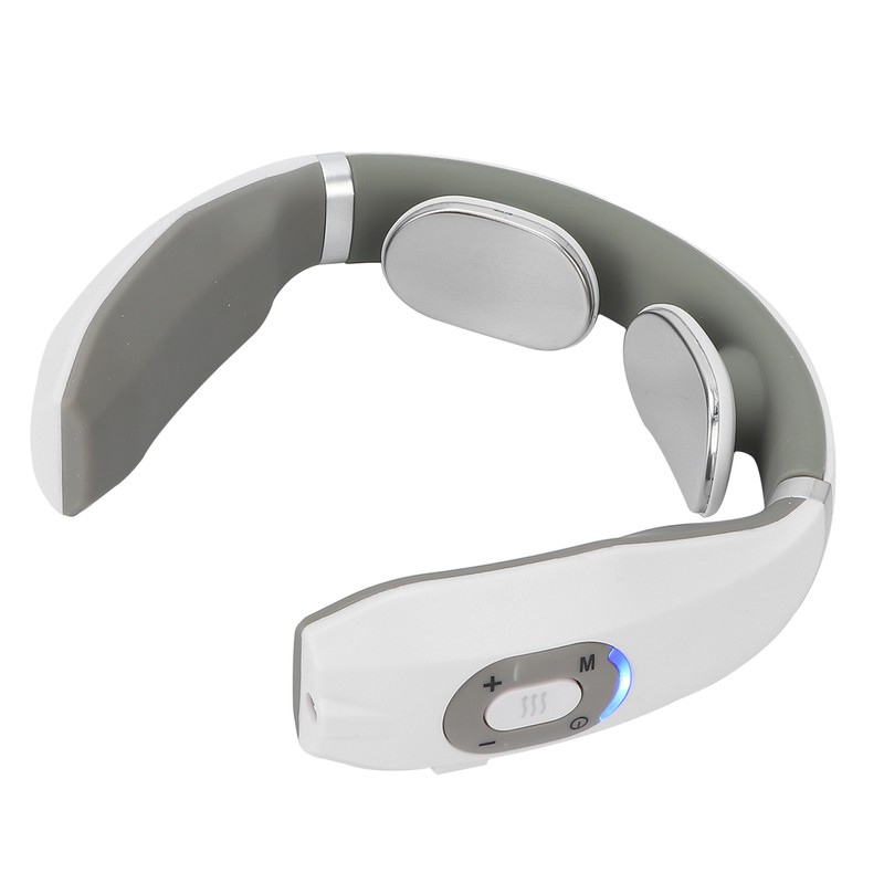 Smart Neck Massager Intelligent Electric Pulse Vertebra Cervical Massager RelaxerWhite