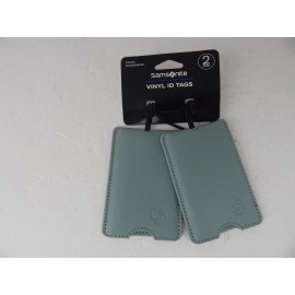 Samsonite Luggage  Vinyl Tags  2 Pack Bodie Sage New