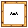 Poster Palooza 8x8 Frame Gold Bamboo Solid Wood Picture Frame