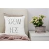 VERSUSWOLF Throw Pillow Covers Bedroom Scream Here Humor Face Plant