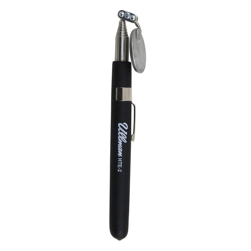 Ullman HTE-2 Glass High-Tech Telescoping Inspection Mirror, 1-1/4" Diameter, 6-1/2"