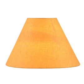 Aspen Creative 56041, Hardback Empire Transitional UNO Lamp Shade, Carrot Orange Parchment Wrinkled Paper, 4" Top x 10" Bottom x 7" Slant Height, Slip 33mm