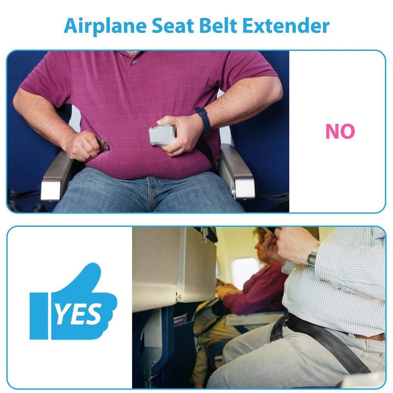 Air Canada Airplane Seat Belt Extender Adjustable 7-43" Airline Seatbelt
