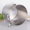 Sallurmose Stainless Steel Canisters for Kitchen,6L/12L Airtight Container Kitchen Rice