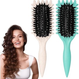 2 Piezas Peine para peinar el cabello rizado, peine con colchón de aire,Cepillo para desenredar para desenredar fácilmente el cabello rizado Cepillo,Aplicable al cabello rizado y similar a la ola