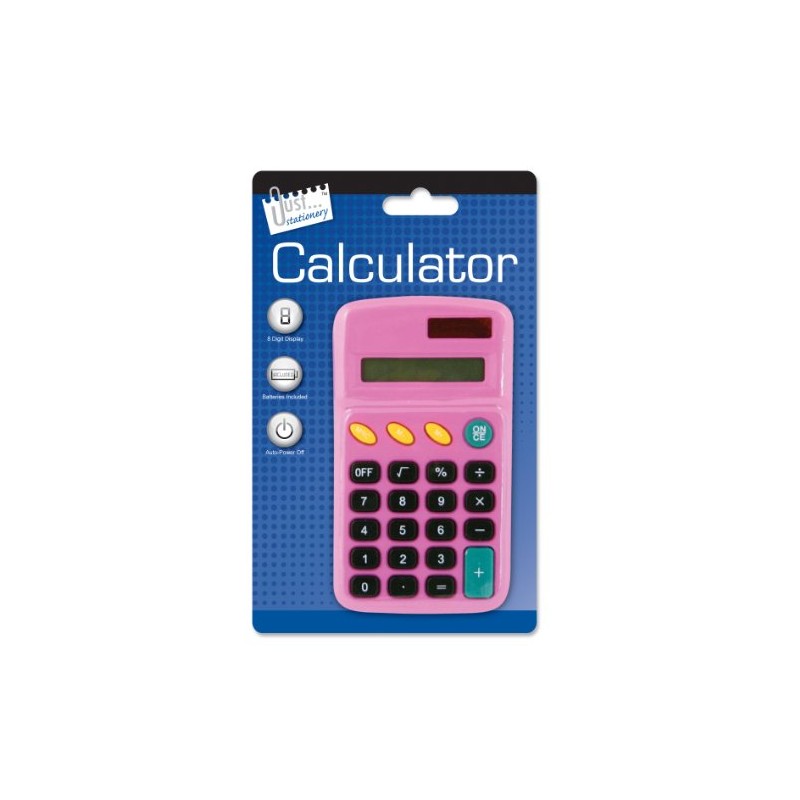 Just stationery Pocket Calculator - Assorted Colours