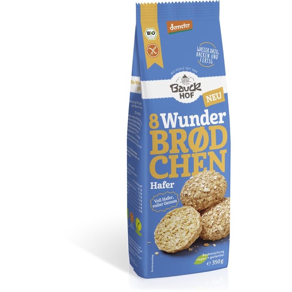 Bauckhof Wunderbrödchen Oat Dem GF (2 x 350 g)