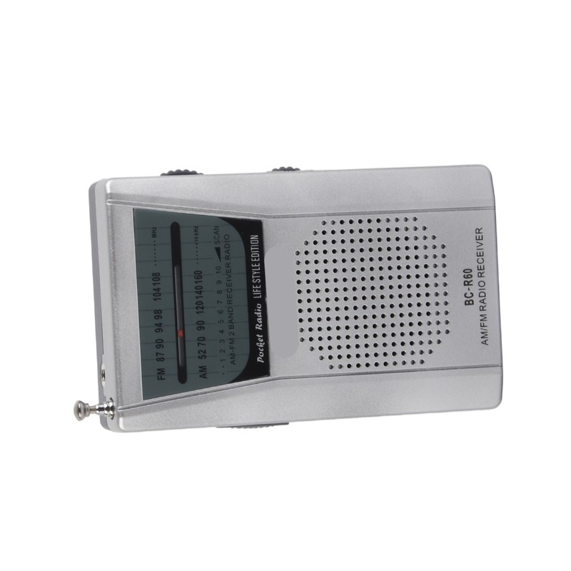 Mini AM FM Radio Manual Operation Easy Adjustment Memory Function