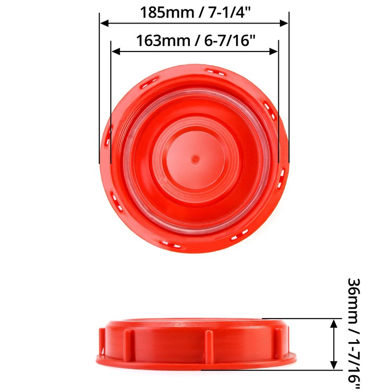 QWORK IBC Tote Lid Cover, 6.5" IBC Tank Water Liquid