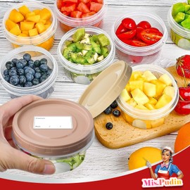 Mispudin Reusable Food Storage Containers with Lids Pack of 16