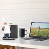 Resin Mustache Chef Figurine Fashion Small Ornaments Message Board Food