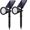 InnoGear 2 Solar Lights Outdoor Spot Garden Yard Landscape Flag,