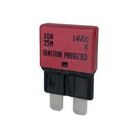 Auto Reset ATC/ATO 10 Amp Circuit Breaker Fuse for Automotive Marine RV Car Truck Audio Battery Protection Automatic Reset | Low Profile (10A, 3 Pack)