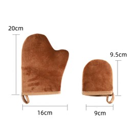 Norhogo 2 Pieces Self Tanning Mitt, Selbstbräunungsfäustling, Handschuhapplikator ohne Sonne, für Selbstbräunungsgel, Bräunungsöl, Creme