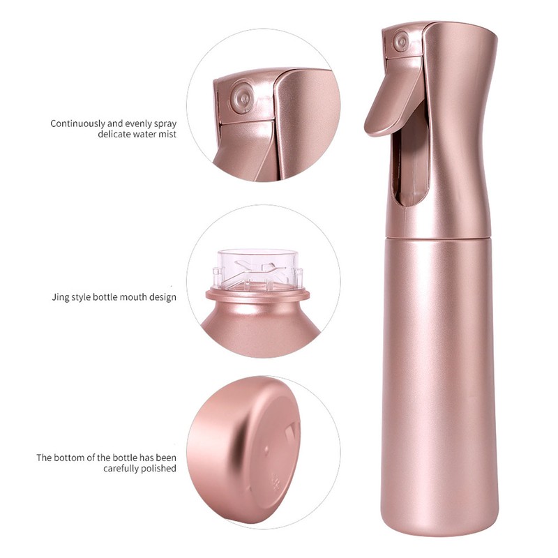 Hair Shampoo Brush Pink 300ml Spray Bottle Silicone Massage Scalp