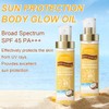 Body Glow Oil, SPF 45 PA+++, Sunscreen Body Oil with