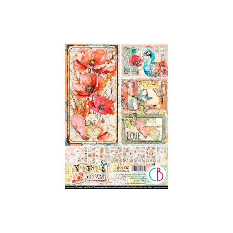 Ciao Bella Paper Set Majestic Dream Design Paper A4 Printed