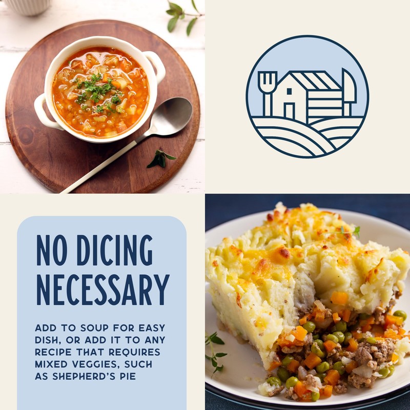 Harmony House Premium Vegetable Soup Mix - Dehydrated Vegetables for