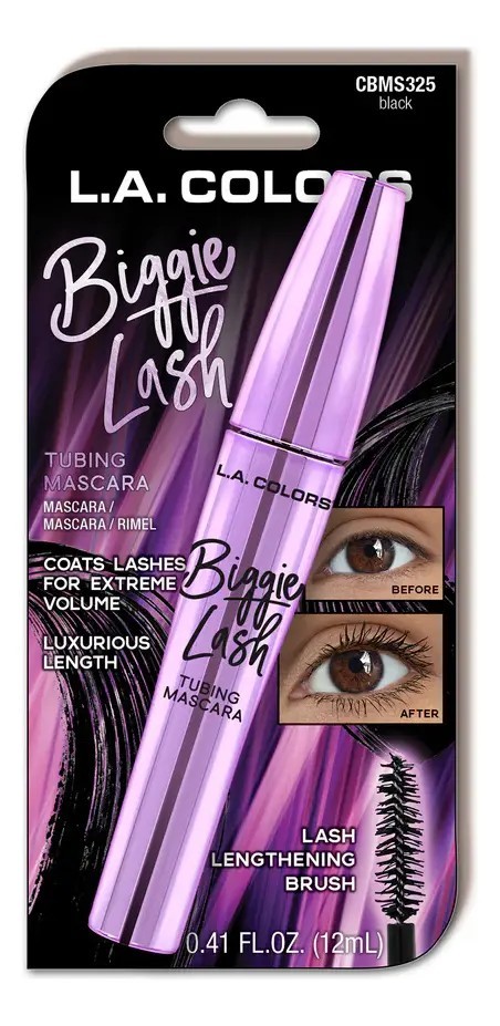 Biggie Lash Tubing Mascara De Pestañas L.a. Colors
