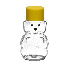 2 Ounce Honey Bears with Screw Top Yellow Lid | 50 Pack | Perfect for Holidays, Baby Shower Gifts, Beekeeping, Honey Dispensing