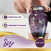 Beautiful 2.9" Hummingbird Keepsake Urn with Premium Gift Box, Velvet