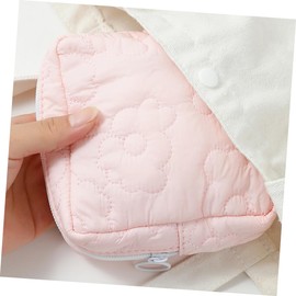 COLLBATH 4pcs Women Sanitary Napkin Pouch Portable Period Bag Nappy Bag Organiser Zipper Closure Travel Toiletry for Women