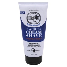 Magic Shave Razorless Cream Shave, Light Fresh Scent, Regular Strength 6 oz (Pack of 3)