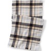 Lands' End CashTouch Pattern Winter Scarf Gray Heather/black Slate Plaid