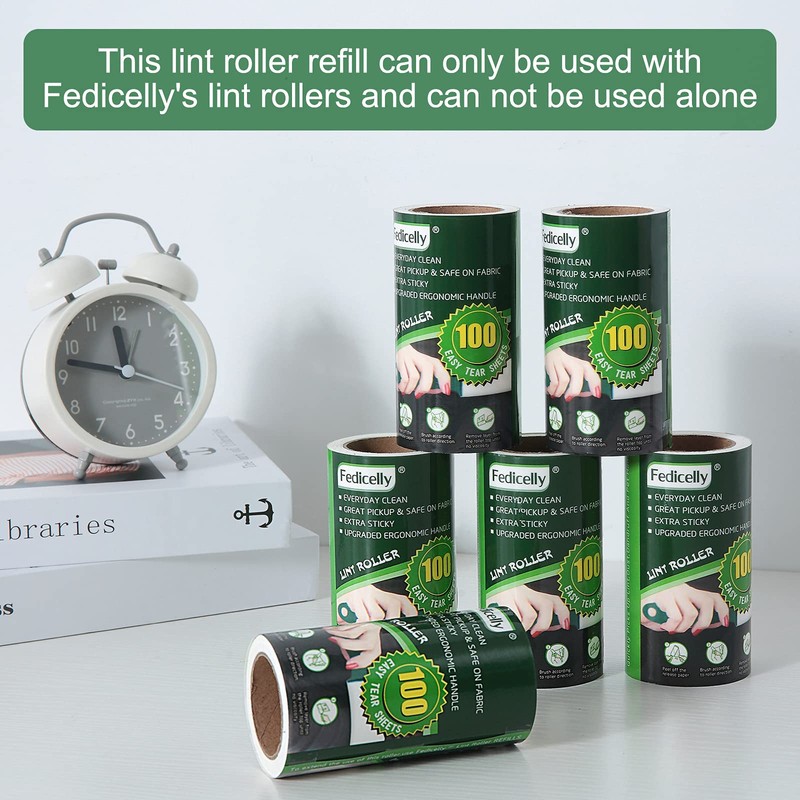 Fedicelly Lint Rollers Pet Hair Extra Sticky Refills,Mega Value Set
