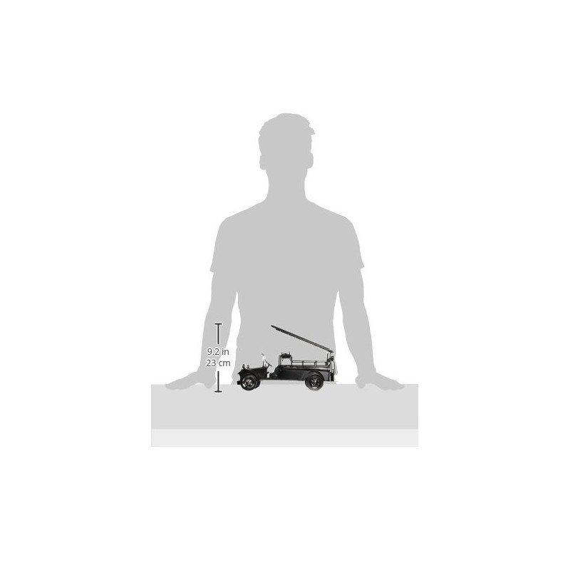 WINE BODIES Firefighter Fire Truck Metal Wine Bottle Holder, Charcoal