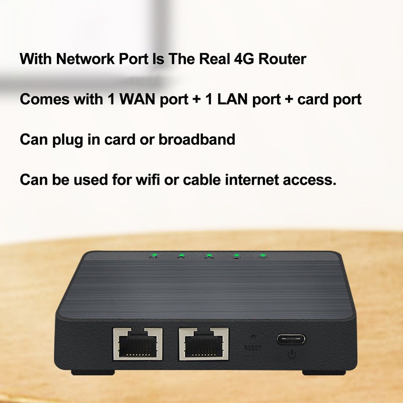 4G LTE Wireless Router with SIM Card Slot 300Mbps Support