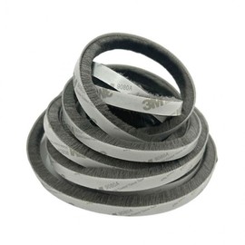 Window Sash Gap Sealer Mohair Weatherstrip for Doors, 9mm 5m 2ea