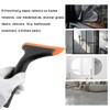 MUQIDA Small Silicone Window Squeegee, Car Windshield Water Wiper Scraper