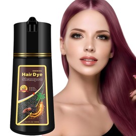 Fvquhvo Cherry Brown Hair Dye Shampoo, Hair Color Shampoo for Women Men, Colors in Minutes, Long Lasting Brown Hair Dye, Champu Para Pintar el Cabello, Easy to Use 16.90 Fl Oz