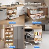 MUSTORN 2 Pack Pull Out Cabinet Organizer, Slide Out Cabinet