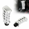 Universal Silver Slotted Pistol Grip Handle Manual Gear Stick Shift