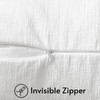 JOTOM Chenille Cushion Covers 50x50 cm Soft White Decorative Throw