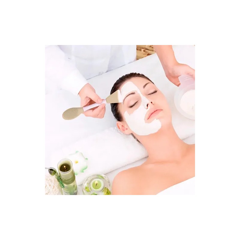 Cepillo Skincare 2en1 Silicón Limpieza Y Aplicador Facial